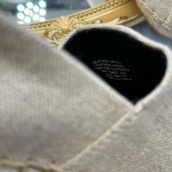 🆕 TORY BURCH 🧿 NWOB Ines Linen & Leather Bejewelled Espadrilles - Sz 8 M - Picture 10 of 11